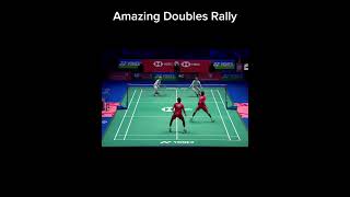 Incredible FastPaced Doubles Badminton Rally 🏸🔥 [upl. by Rheingold]