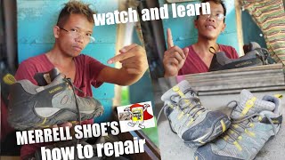 MERRELL shoes repair [upl. by Elbring243]