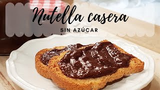 NUTELLA CASERA SIN AZÚCAR  ¡Rápida y Saludable [upl. by Dranek259]