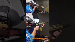 22lr chambered AR15 rifle SLOW MOTION [upl. by Fakieh206]