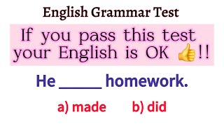 If you pass this Grammar Test your English is Ok👍  Can you pass this Test  English Grammar Test [upl. by Einnep]