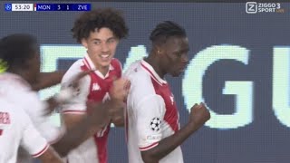 Wilfried Singo Amazing Goal Monaco vs Crvena zvezda 51 All Goals and Extended Highlights [upl. by Reinaldos]