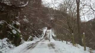 Winter Drive From Pitlochry To Foss Highland Perthshire Scotland [upl. by Adiene297]