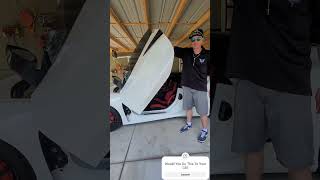 C8 Corvette Lambo Doors Installation amp Auto Top ‎TylersLamboStyle verticaldoors lambodoors Lambo [upl. by Busch]