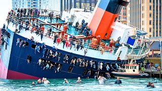 Cámaras Graban Hundimiento de Barco PEOR que Titanic [upl. by Heiskell388]