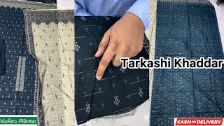 TARKASHI KHADDAR  Original Khaddar 3Piece  Hashim Fabric [upl. by Karine651]