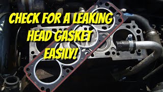 How To Check for a Leaking Blown Head Gasket [upl. by Nosraep791]