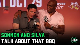 Anderson Silva to Chael Sonnen quotYou never came to my house for a barbecuequot [upl. by Kcirdor698]