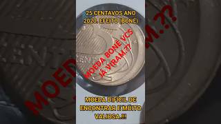 25 CENTAVOS ANO 2O20 MOEDA BONÉ wvnumismatica colecionismo foyou colecaodemoedas money coin [upl. by Lissy542]