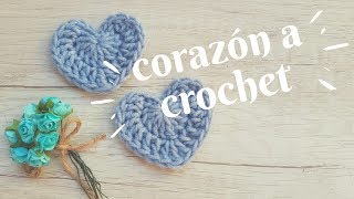 COMO HACER UN CORAZÓN A CROCHET EN POCOS MINUTOS [upl. by Smada]