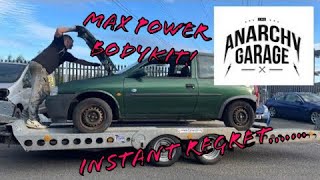 Max Power Gumball Corsa Build  Kingdom Bodykit Bootlid Vauxhall  The Anarchy Garage  Episode 19 [upl. by Ponzo663]