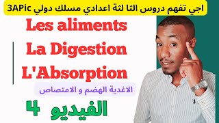 🔥🔥Les Aliments La Digestion et L’absorption 3APIC SVT  Partie 4  الهضم والامتصاص الاغدية [upl. by Aillimat206]