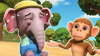 Hathi Ro Raha Tha  Ek Mota Hathi  Hindi Nursery Rhymes and Cartoons [upl. by Rednirah]