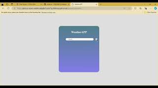CS50 Final Project  WeatherApp [upl. by Lilahk]