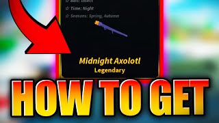 Where To Find Midnight Axolotl Fish In Fisch  Legendary Midnight Axolotl  ROBLOX [upl. by Ayotan]