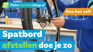 Aanlopend spatbord verstellen van je fiets  Fietsvoordeelshopnl Doe Het Zelf [upl. by Atiniv]