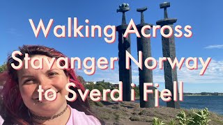 Seeing Sverd i fjell and Other Sights While Walking Across Stavanger Norway [upl. by Natsirhc]