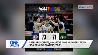 One Western Visayas Arellano Chiefs nalutos number 1 team nga Benilde Blazers 7371 [upl. by Atiuqel633]