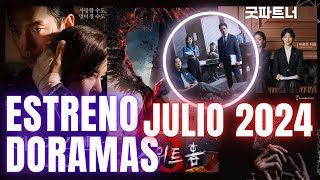 ESTRENOS DORAMAS JULIOO 2024 😍🎬 NUEVOSDORAMAS [upl. by Alessandra769]