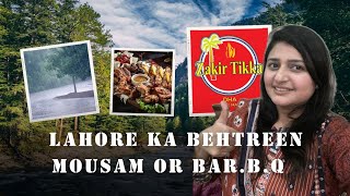 Lahore DHA in rain DHA roads tour  Food Review of Zakir tikka  Lahore [upl. by Whitford936]