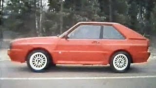 Trafikmagasinet med Audi Sport Quattro Ford RS 200 peugeot turbo 16 från 1984 [upl. by Ssenav]