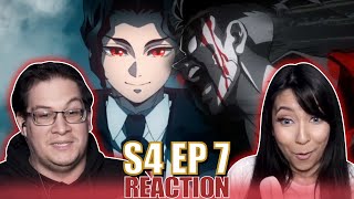 NO WAY  Demon Slayer Season 4 Episode 7 Reaction Hashira Training Arc [upl. by Ymeraj]