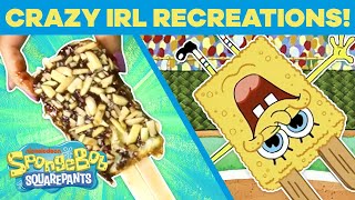 MORE Crazy IRL Recreations Chocolate With Nuts 🍫🤪  SpongeBobSaturdays [upl. by Alansen]