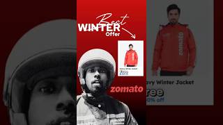 ZOMATO WINTER OFFER  DEEpakora0nn zomato deliveryboy help offer shorts zomatopartner [upl. by Flann]