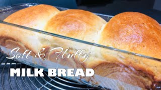 SOFT FLUFFY amp CHEWY HOMEMADE MILK BREAD [upl. by Ayaj]