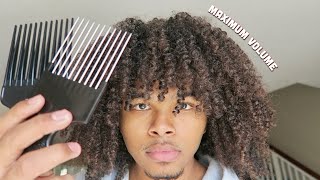 How To Pick Your NATURAL Hair For MAX Volume NO FRIZZ [upl. by Aisela]