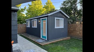 Backyard Studio Tuff Shed  Start to Finish [upl. by Yt30]