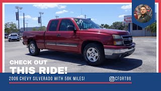 2006 CHEVY SILVERADO LT3  ONLY 58K MILES  D029053B [upl. by Iveson]