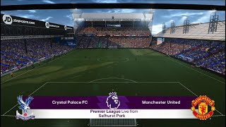 Crystal Palace vs Manchester United  Premier League  PES 2021  PC Gameplay  4K [upl. by Bolan]