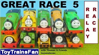 Thomas amp Friends GREAT RACE 5  fun with toy trains Tomek i Przyjaciele  Wielki Wyścig 5 [upl. by Jangro946]