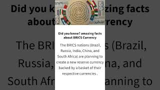 BRICS Nations Unite The Birth of a New Reserve Currency newcurrency brics gkquiz currentaffairs [upl. by Cyrille]