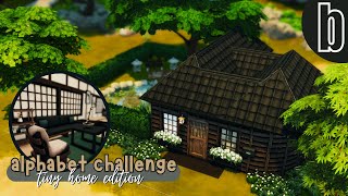 I made a quotbquot shaped tiny house in The Sims 4  Sims 4 Speed Build [upl. by Enrahs]