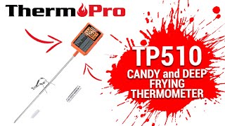 ThermoPro TP510 Waterproof Digital Candy Thermometer Introduction Video [upl. by Anivas418]