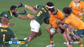 Springbok captain Kolisi tip tackle sparks scuffle [upl. by Jessy]