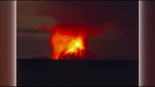 Anak Krakatoa tsunami Indonesia  BBC News  23rd December 2018 [upl. by Hamforrd318]