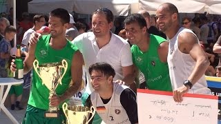 Footvolley Cup 2014  Finale Brasilien vs Deutschland in Schwäbisch Gmünd Mo Obeid Leo Tubarão [upl. by Marbut876]