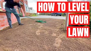 How to easily LEVEL your LAWN  from BUMPY to perfectly FLAT [upl. by Trinity]