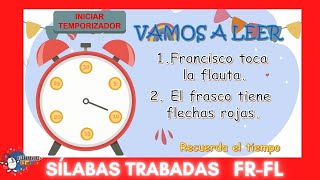 SÍLABAS TRABADAS FRFL 👉😱 Con Actividad de lectura 👈👈😱 [upl. by Troxell]