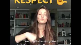 ASL Janet Moreno  Everyone deserves respect [upl. by Ide]