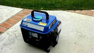 Testing My New Chicago 800Watt Portable Electric Generator [upl. by Ynattib517]