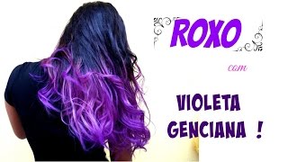 COMO PINTAR CABELO COM VIOLETA GENCIANA [upl. by Eednyl]