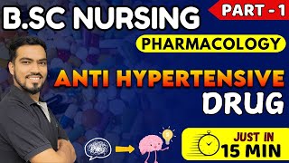 anti hypersensitive  BSc NURSING 3rd sem  pharmacology antihypertensive drugs  bsc nursing 2024 [upl. by Lsil]