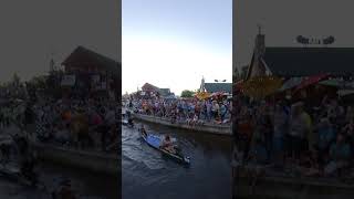 Frenzied Start of Canoeings Greatest Race The Consumers Energy AuSable River Canoe MarathonSHORT [upl. by Akienaj792]