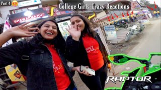 Cute Girls College Reactions amp Girls And Boys Crazy College Reaction amp Girls vs Superbikes In India [upl. by Agni491]