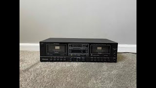 Optimus SCT74 Stereo Dual Double Cassette Deck Tape Player [upl. by Mcnally729]