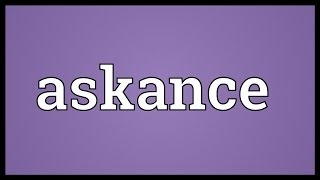 Askance Meaning [upl. by Rico]